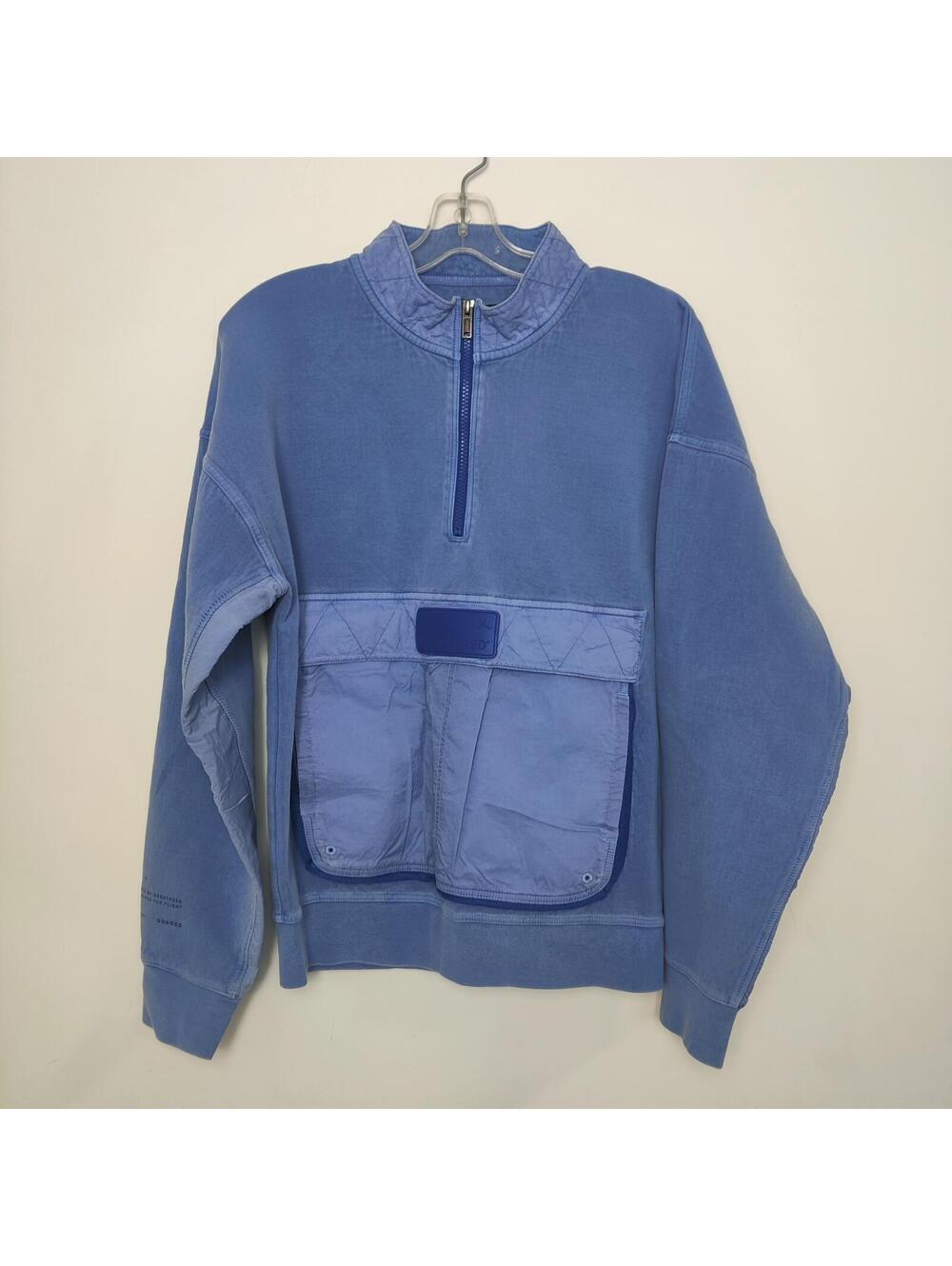Jordan Blue 1/4 Zip Utility Pocket Sweatshirt Pullover Small